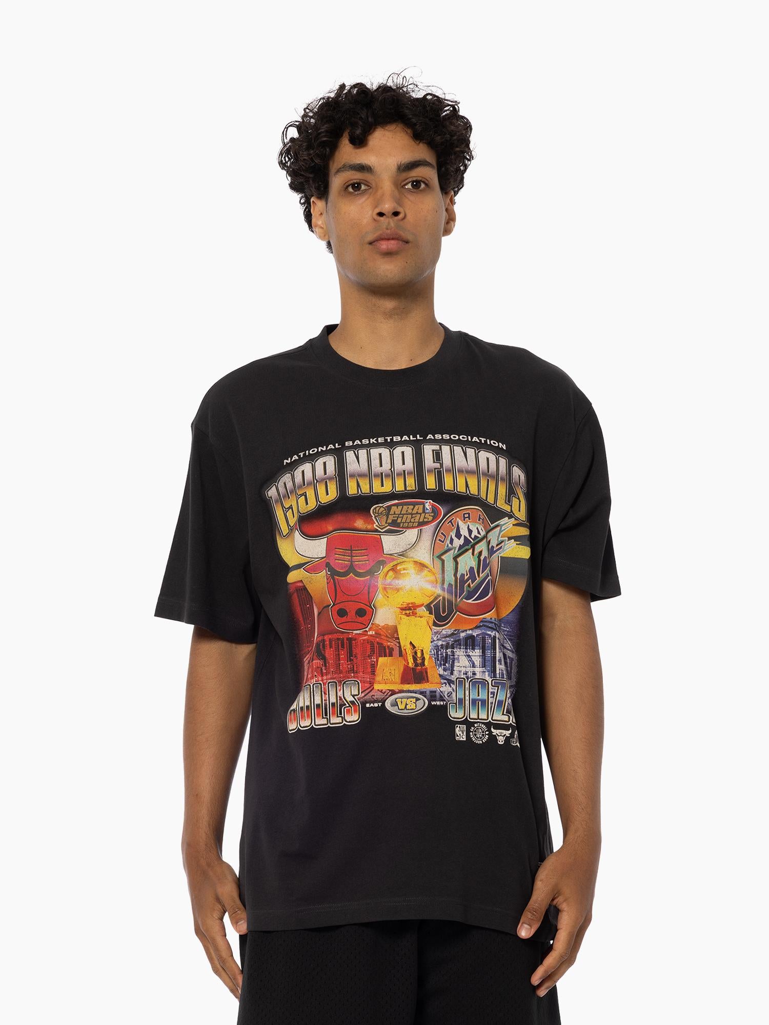 1998 NBA FINALS Tシャツ Mitchell And Ness Men NBA Chicago Bulls Finals 1998 Tee white