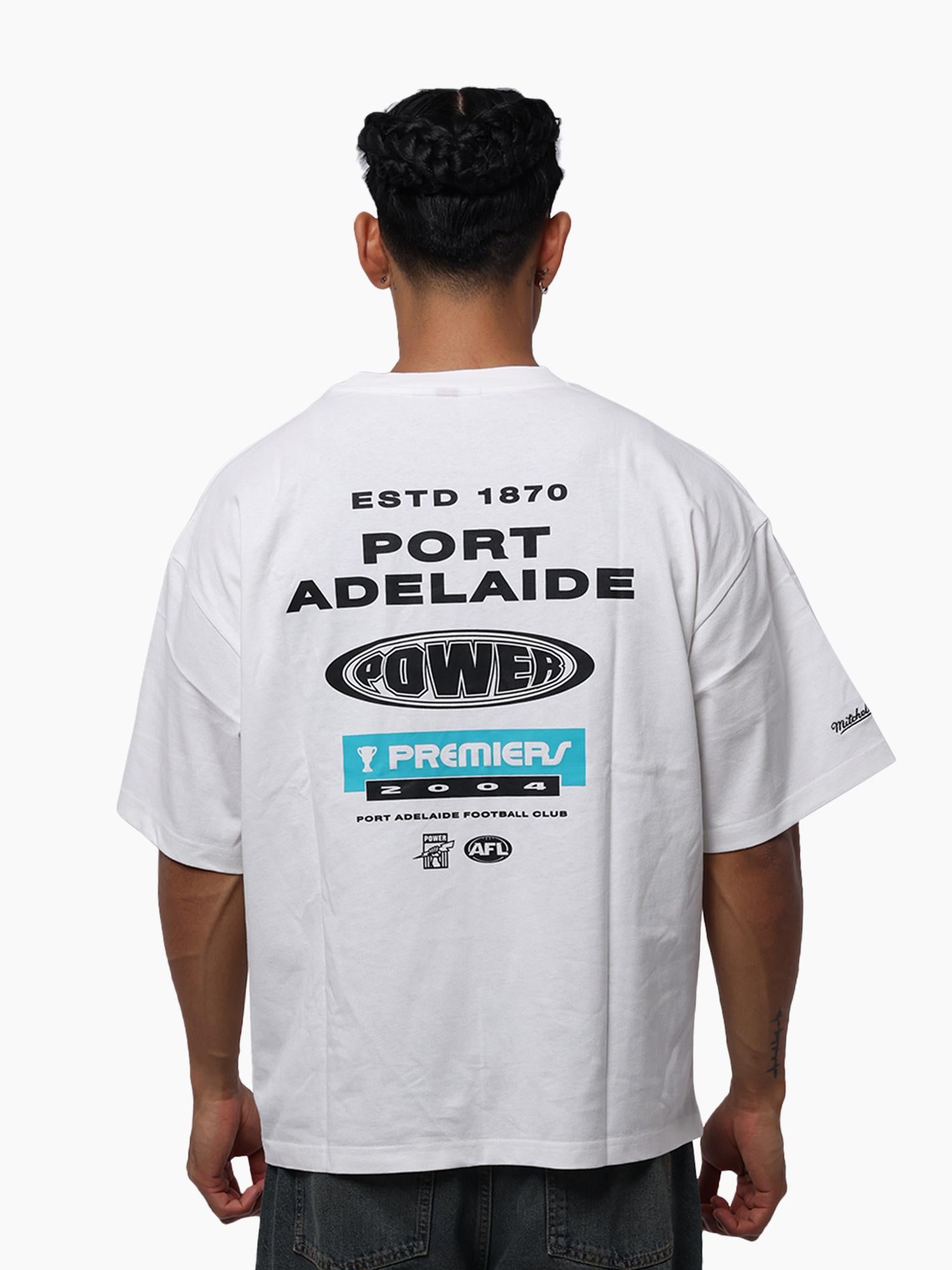Port Adelaide Power Premiers Box Tee – Mitchell & Ness