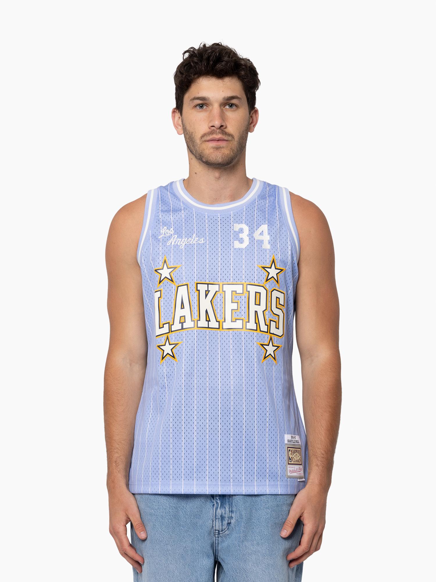 完売品 mitchell＆ness フットボールTシャツ 34 size48 Shaquille O'Neal 1996-97 L.A Lakers Tip-Off Jersey – Mitchell & Ness