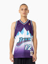 John Stockton 1996-97 Utah Jazz Road Swingman Jersey