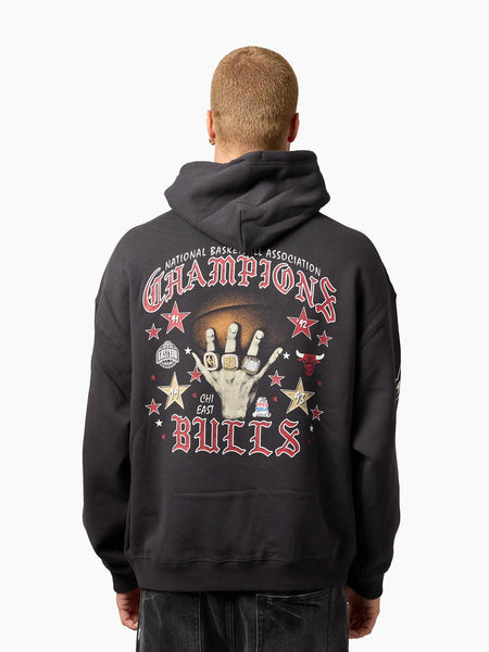 Chicago Bulls Black Letter Champs Boxy Hoodie – Mitchell & Ness