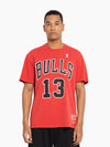 Luc Longley Chicago Bulls Name & Number Tee