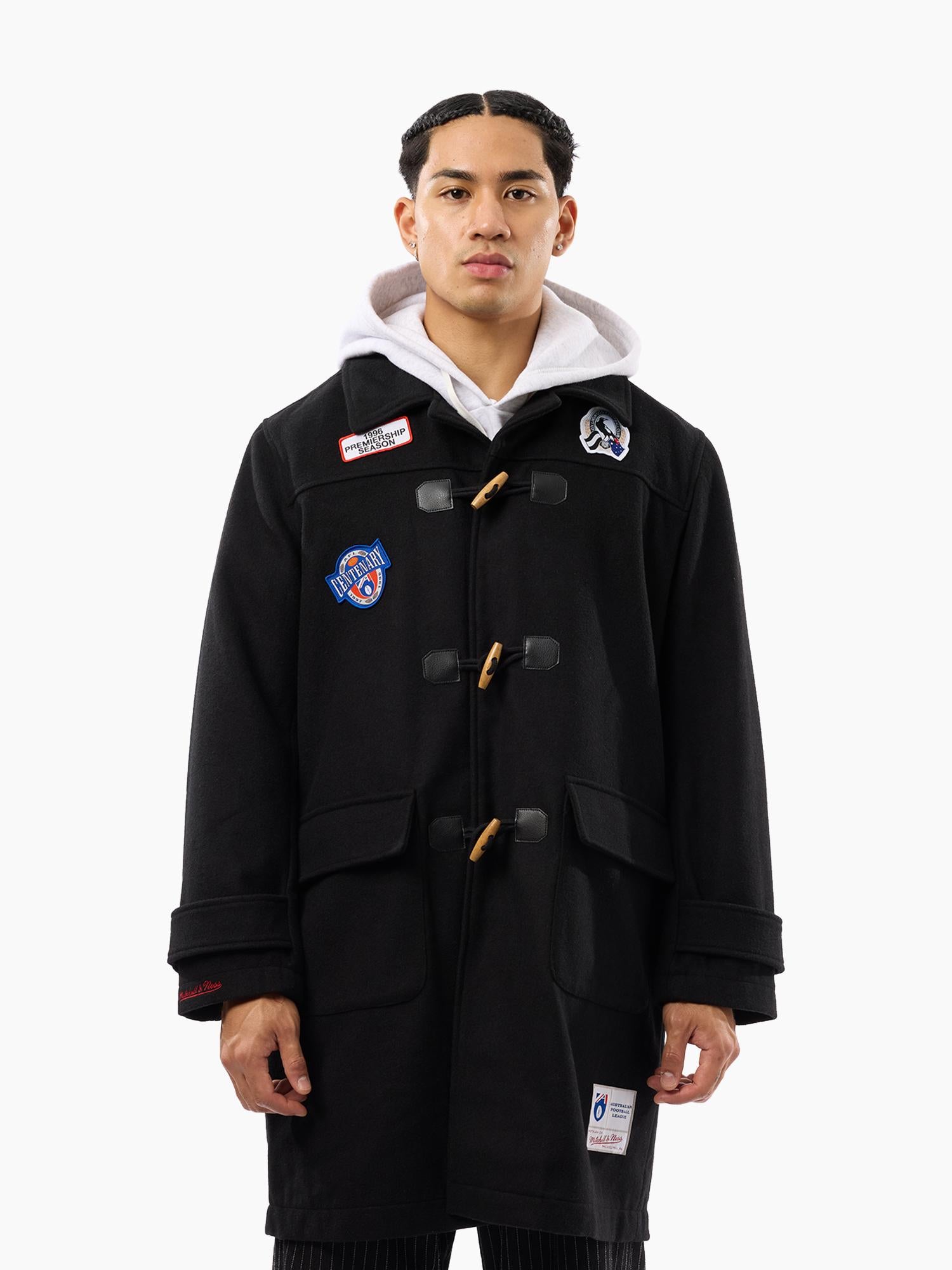 Collingwood Magpies Throwback Duffle Coat – Mitchell & Ness