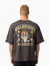 Golden State Warriors Black Letter Champs Boxy Tee