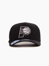 Indiana Pacers Black & White Pinch Panel Snapback