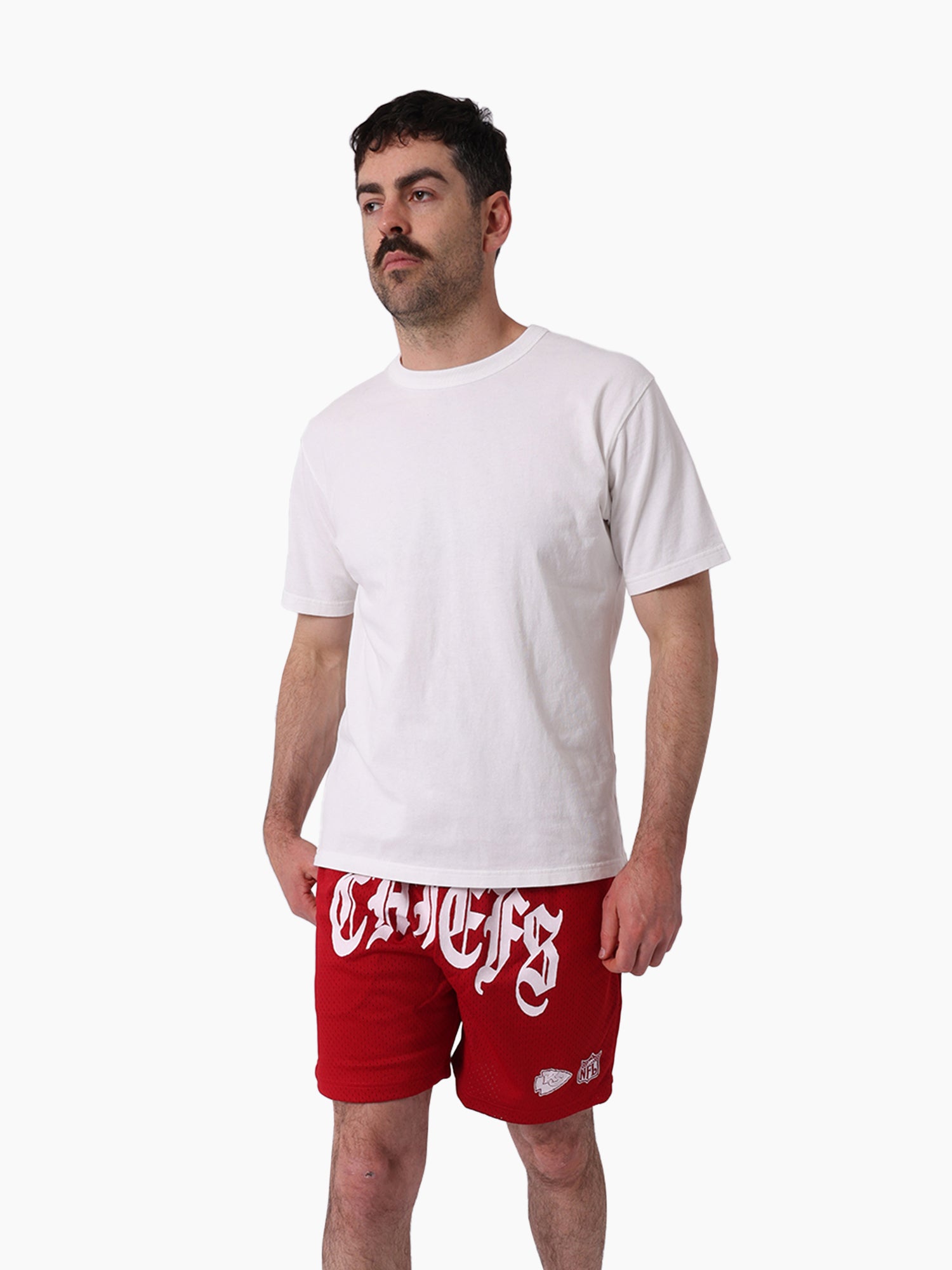 Kansas City CHiefs Stars & Text Mesh Shorts – Mitchell & Ness
