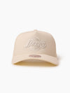 L.A Lakers White & Cream Pro Pinch Snapback