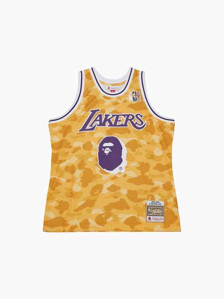 Bape x Mitchell & Ness L.A Lakers Swingman Jersey