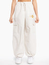Women's L.A Lakers Stripes Logo Parachute Cargo Pants
