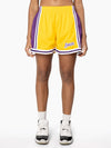 Women's L.A Lakers Gold Jump Shot Shorts