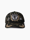 Oakland Raiders Camo Text & Stars Origins Snapback
