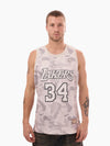 Shaquille O'Neal 1999-00 L.A Lakers Snow Camo Swingman Jersey