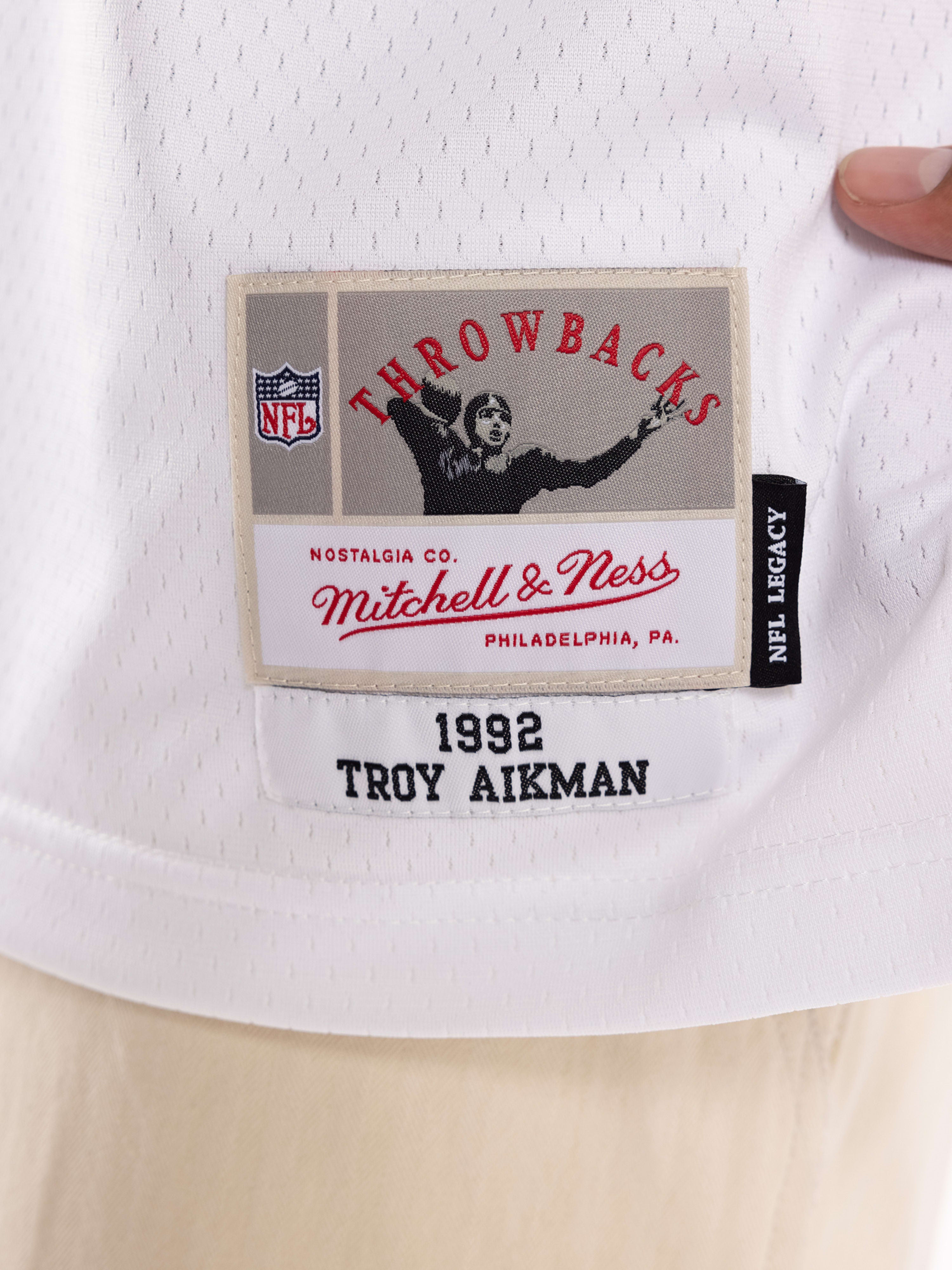 Tory Aikman Dallas Cowboys Jersey Mitchell & Ness NFL 1992 White Throwback  Jersey