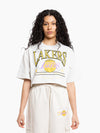 Women's L.A Lakers Collegiate Crop Tee