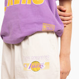 Women's L.A Lakers Stripes Logo Parachute Cargo Pants