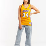 Women's Shaquille O'Neal 1999-00 Home L.A Lakers Swingman Jersey