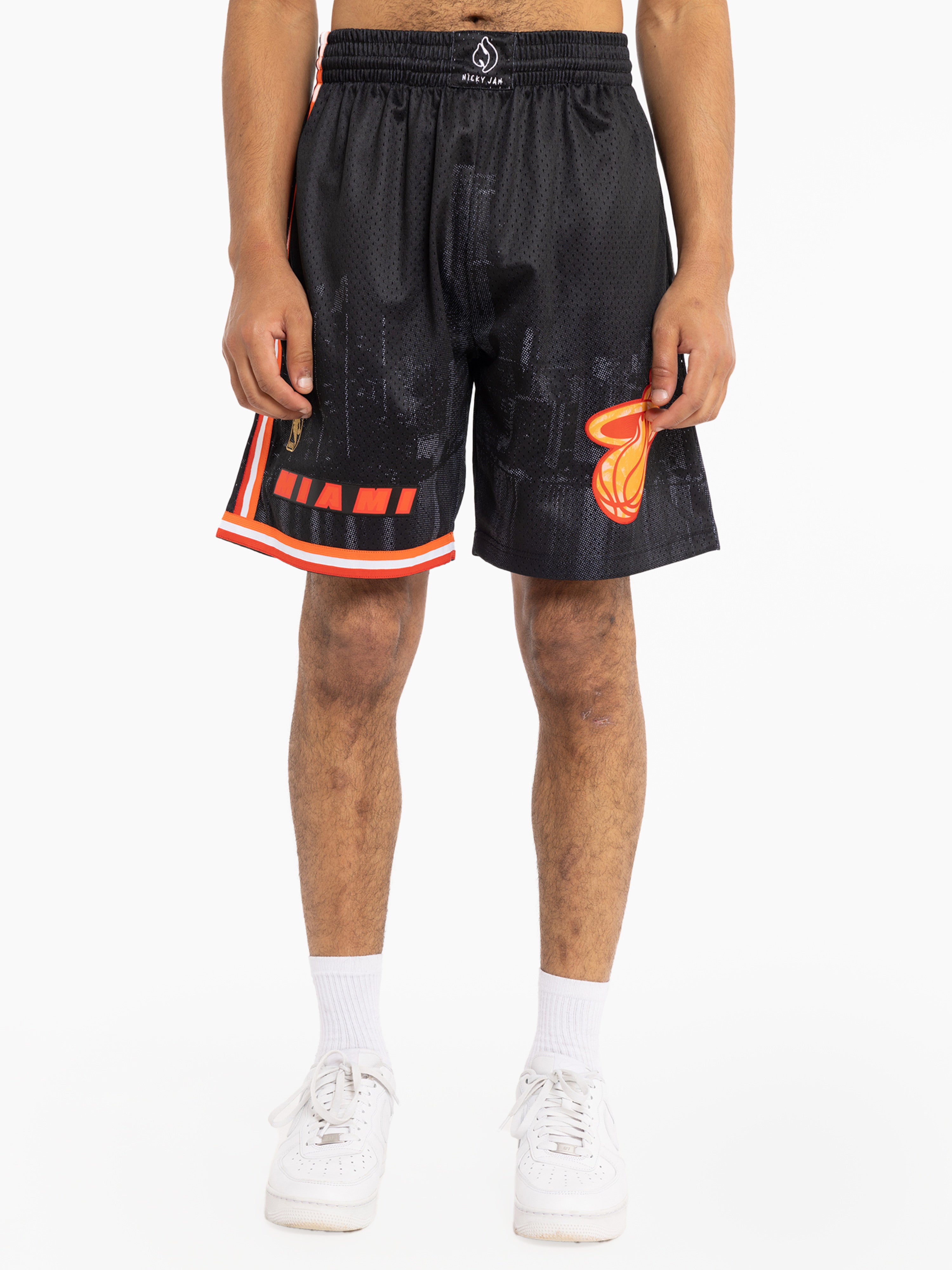 Nicky Jam x Reggaeton Miami Heat Swingman Shorts – Mitchell & Ness